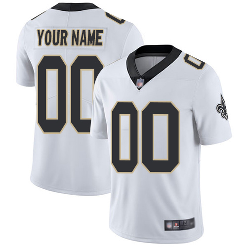 Limited White Men Road Jersey NFL Customized Football New Orleans Saints Vapor Untouchable